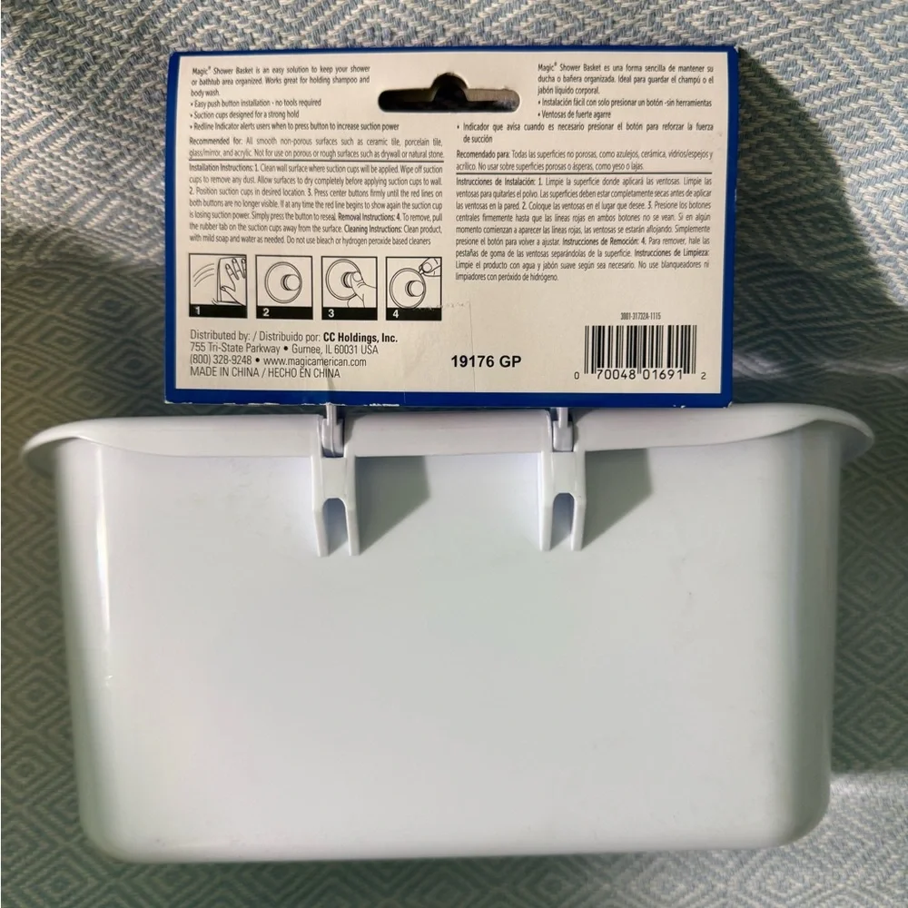 Magic White Shower Basket